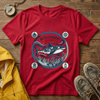 Shark Graphic T-Shirt — "Blue Current" Ocean Conservation Tee