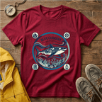 Shark Graphic T-Shirt — "Blue Current" Ocean Conservation Tee