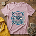 Shark Graphic T-Shirt — "Blue Current" Ocean Conservation Tee