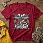 American Tide Eagle T‑Shirt — Vintage Nautical Patriotic Graphic