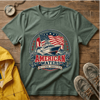 Boat T-Shirt — "American Waters" Patriotic Fishing & Boating Tee