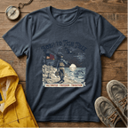 Born to Fish Free T-Shirt — Patriotic Saltwater Fishing Tee