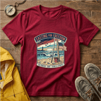 Casting for Freedom T-Shirt — Vintage Surf & Fishing Beach Tee