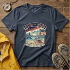 Casting for Freedom T-Shirt — Vintage Surf & Fishing Beach Tee
