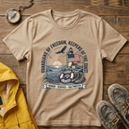 Coast Guard T-Shirt — "Guardians of Freedom, Keepers of the Coast" Vintage Lighthouse Tee