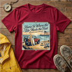 Home Is Where the Tide Meets the Trail Vintage Coastal T-Shirt