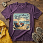 Home Is Where the Tide Meets the Trail Vintage Coastal T-Shirt