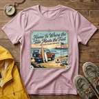 Home Is Where the Tide Meets the Trail Vintage Coastal T-Shirt