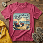 Home Is Where the Tide Meets the Trail Vintage Coastal T-Shirt