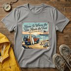 Home Is Where the Tide Meets the Trail Vintage Coastal T-Shirt