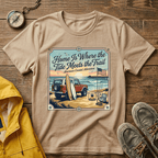 Home Is Where the Tide Meets the Trail Vintage Coastal T-Shirt