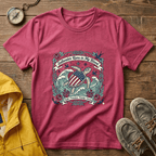 Saltwater Runs in My Blood Tee — Patriotic Sea Turtle Graphic T-Shirt