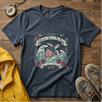 Saltwater Runs in My Blood Tee — Patriotic Sea Turtle Graphic T-Shirt