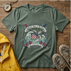 Saltwater Runs in My Blood Tee — Patriotic Sea Turtle Graphic T-Shirt
