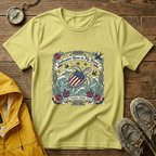 Saltwater Runs in My Blood Tee — Patriotic Sea Turtle Graphic T-Shirt