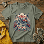 Sea Turtle Saltwater T-Shirt — "Saltwater Runs in My Blood" Coastal Tee