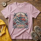 Sea Turtle Saltwater T-Shirt — "Saltwater Runs in My Blood" Coastal Tee