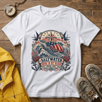 Sea Turtle Saltwater T-Shirt — "Saltwater Runs in My Blood" Coastal Tee