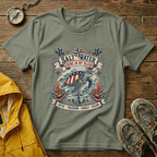 Saltwater Runs In My Blood T-Shirt — Nautical Turtle Vintage Beach Tee