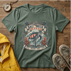 Saltwater Runs In My Blood T-Shirt — Nautical Turtle Vintage Beach Tee