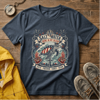 Saltwater Runs In My Blood T-Shirt — Nautical Turtle Vintage Beach Tee