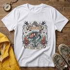 Saltwater Runs In My Blood T-Shirt — Nautical Turtle Vintage Beach Tee