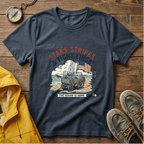Stars, Stripes & Tight Lines Fishing T-Shirt — Patriotic Ocean Angler Tee