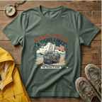 Stars, Stripes & Tight Lines Fishing T-Shirt — Patriotic Ocean Angler Tee