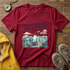 The Ocean Raised Me, America Made Me T-Shirt – Patriotic Coastal Crew Tee