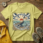 Freedom Has a Shoreline T-Shirt — Patriotic Beach Vintage Sunset Tee