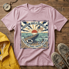 Freedom Has a Shoreline T-Shirt — Patriotic Beach Vintage Sunset Tee