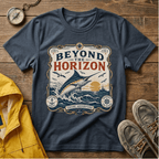 Beyond the Horizon T-Shirt — Vintage Nautical Marlin Graphic Tee