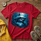 Shark Graphic T-Shirt — Ocean Predator Illustration Tee