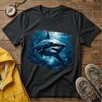 Shark Graphic T-Shirt — Ocean Predator Illustration Tee