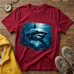Shark Graphic T-Shirt — Ocean Predator Illustration Tee