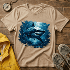 Shark Graphic T-Shirt — Ocean Predator Illustration Tee