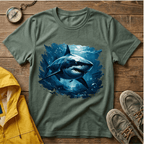 Shark Graphic T-Shirt — Ocean Predator Illustration Tee