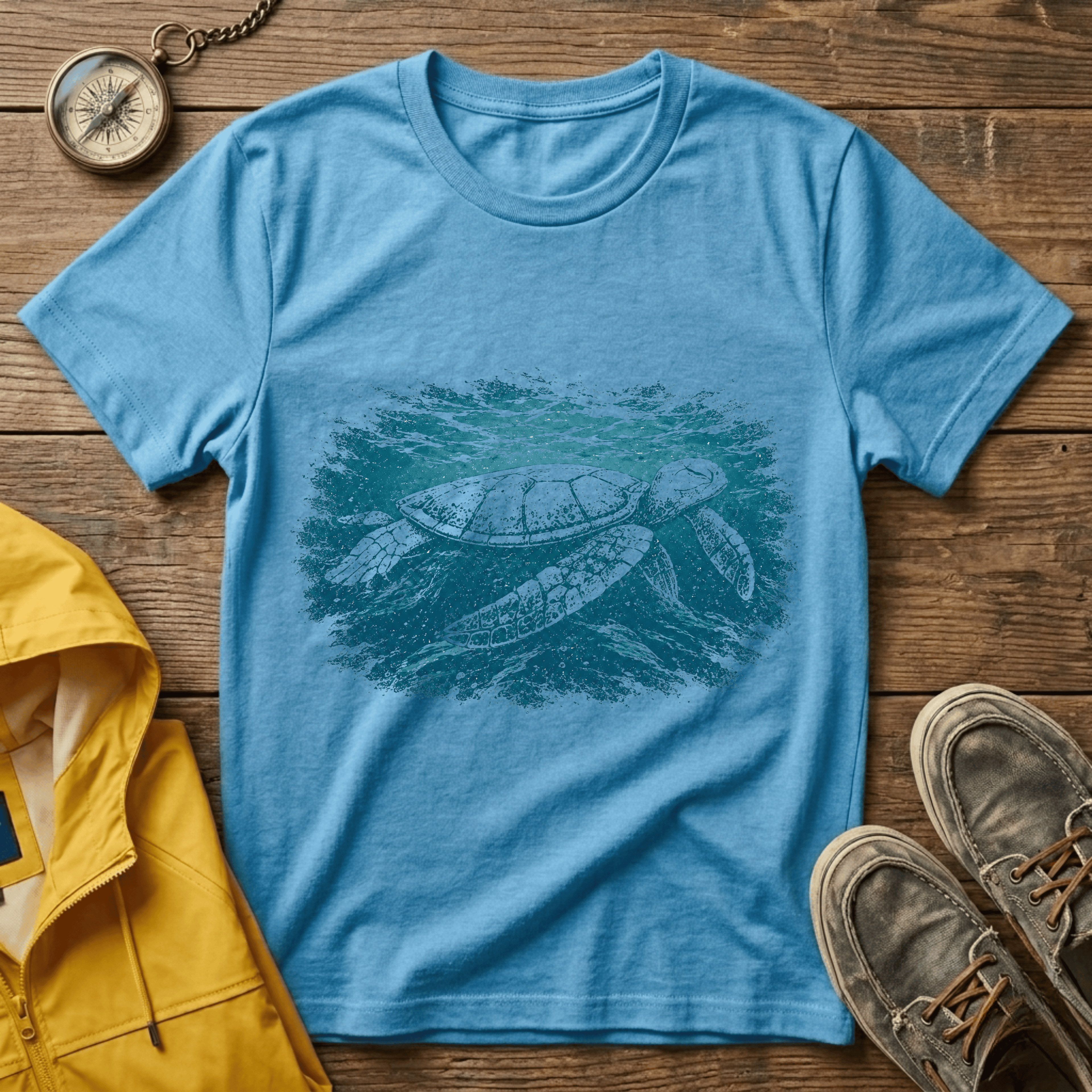 Sea Turtle Graphic T‑Shirt — Vintage Ocean Conservation Tee