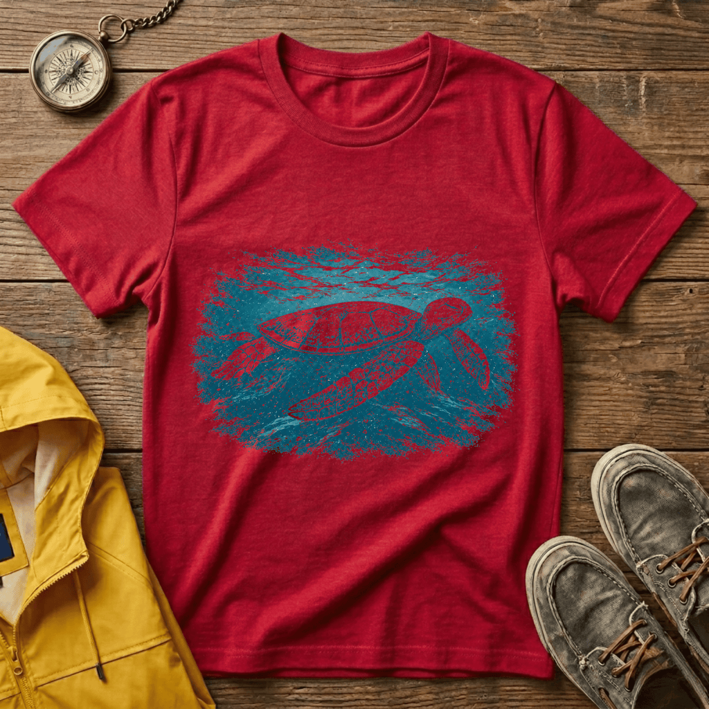 Sea Turtle Graphic T‑Shirt — Vintage Ocean Conservation Tee