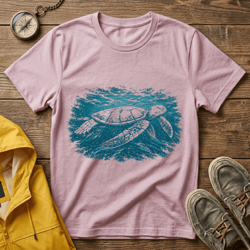 Sea Turtle Graphic T‑Shirt — Vintage Ocean Conservation Tee