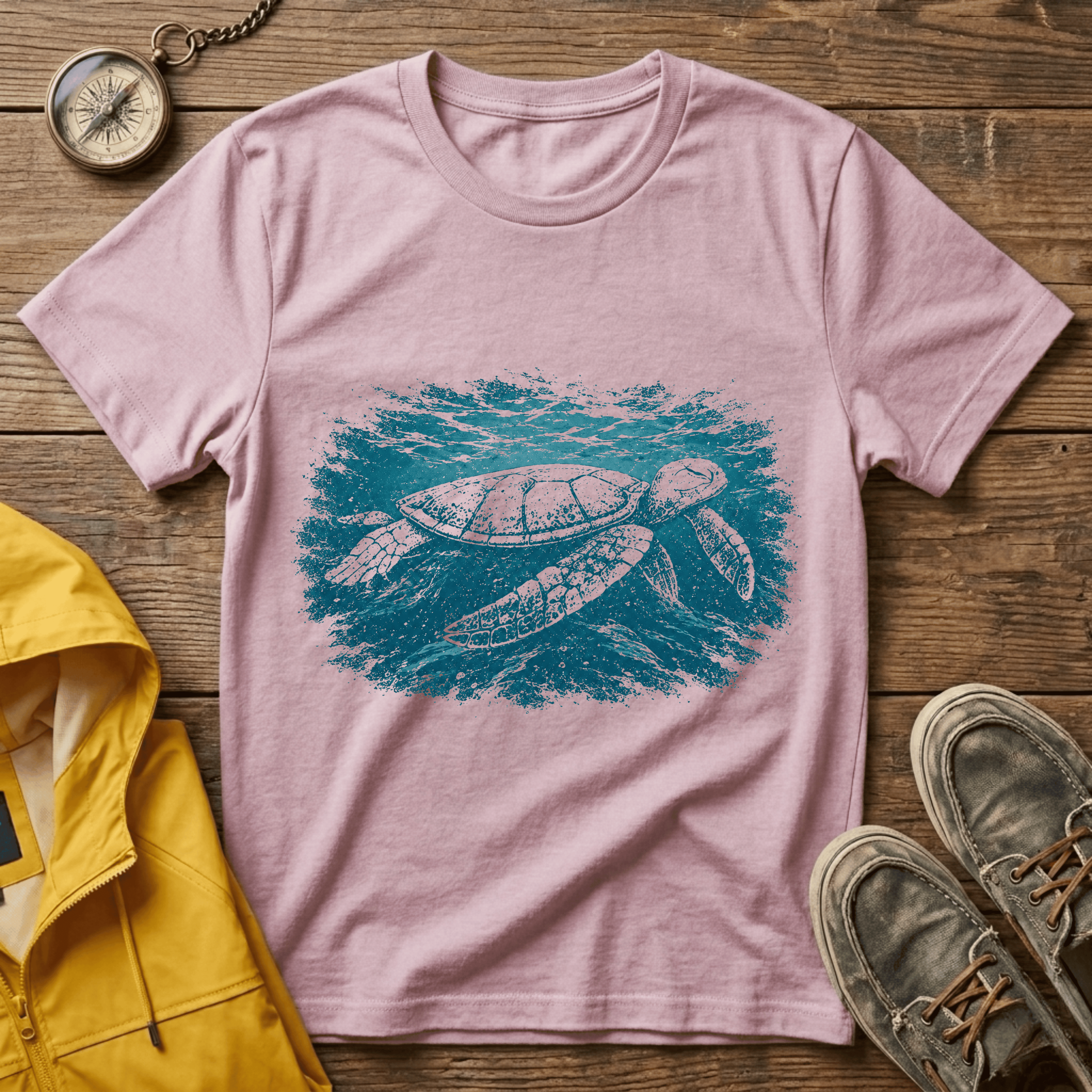 Sea Turtle Graphic T‑Shirt — Vintage Ocean Conservation Tee