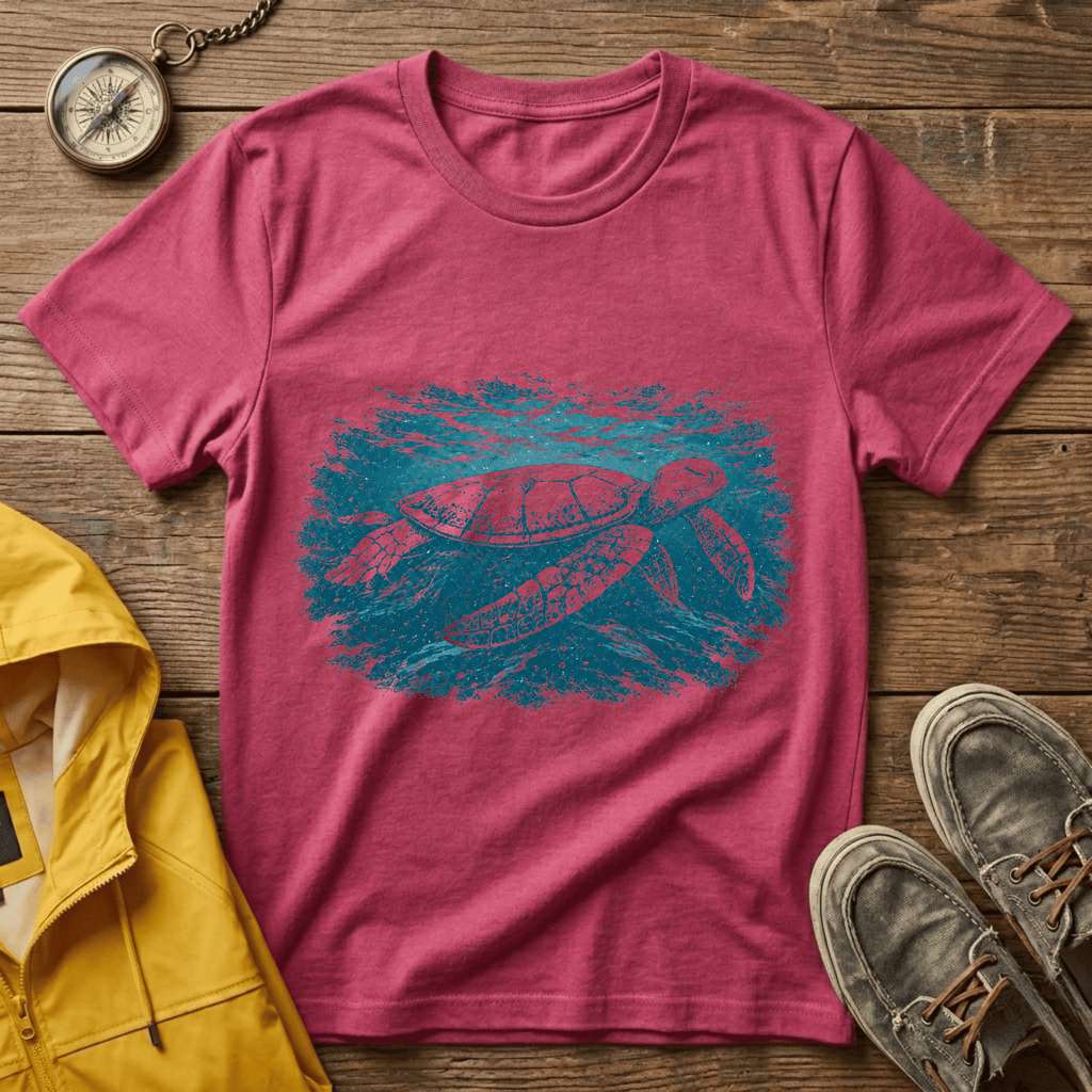 Sea Turtle Graphic T‑Shirt — Vintage Ocean Conservation Tee