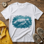 Sea Turtle Graphic T‑Shirt — Vintage Ocean Conservation Tee