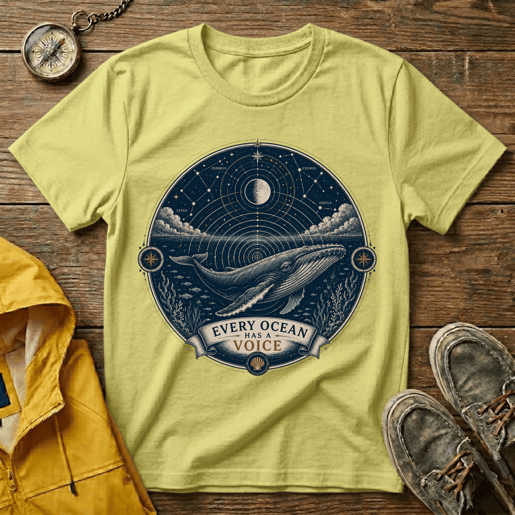 T-Shirt — Moonlit Ocean Graphic Tee “Every Ocean Has a Voice”