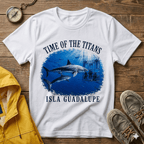 Time of the Titans Shark Tee — Isla Guadalupe Ocean Wildlife Shirt