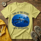 Time of the Titans Shark Tee — Isla Guadalupe Ocean Wildlife Shirt