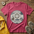 Nautical Compass T-Shirt — “Read the Sky, Respect the Sea” Vintage Maritime Tee
