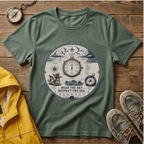 Nautical Compass T-Shirt — “Read the Sky, Respect the Sea” Vintage Maritime Tee