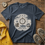 Nautical Compass T-Shirt — “Read the Sky, Respect the Sea” Vintage Maritime Tee