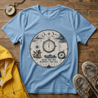 Nautical Compass T-Shirt — “Read the Sky, Respect the Sea” Vintage Maritime Tee